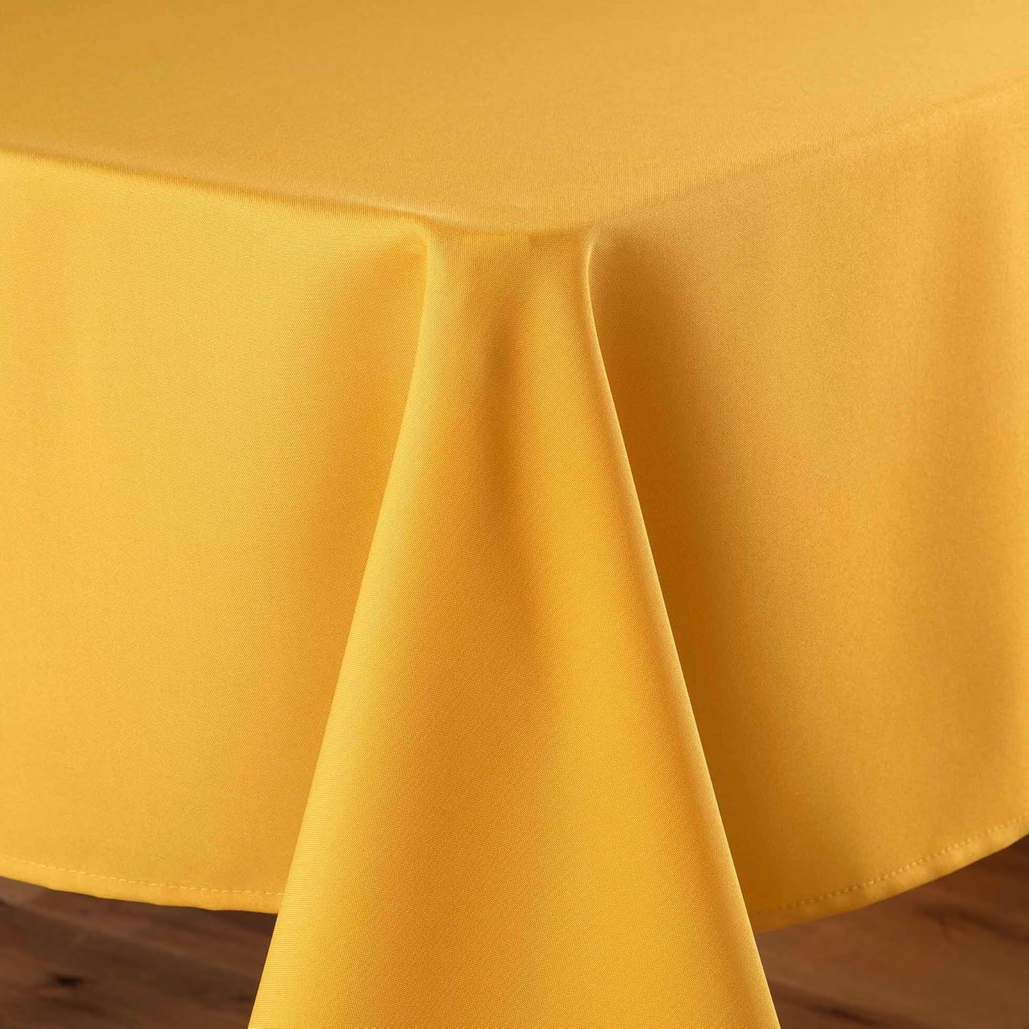 Nappe rectangle - Essentiel - 140x200 cm - polyester uni miel