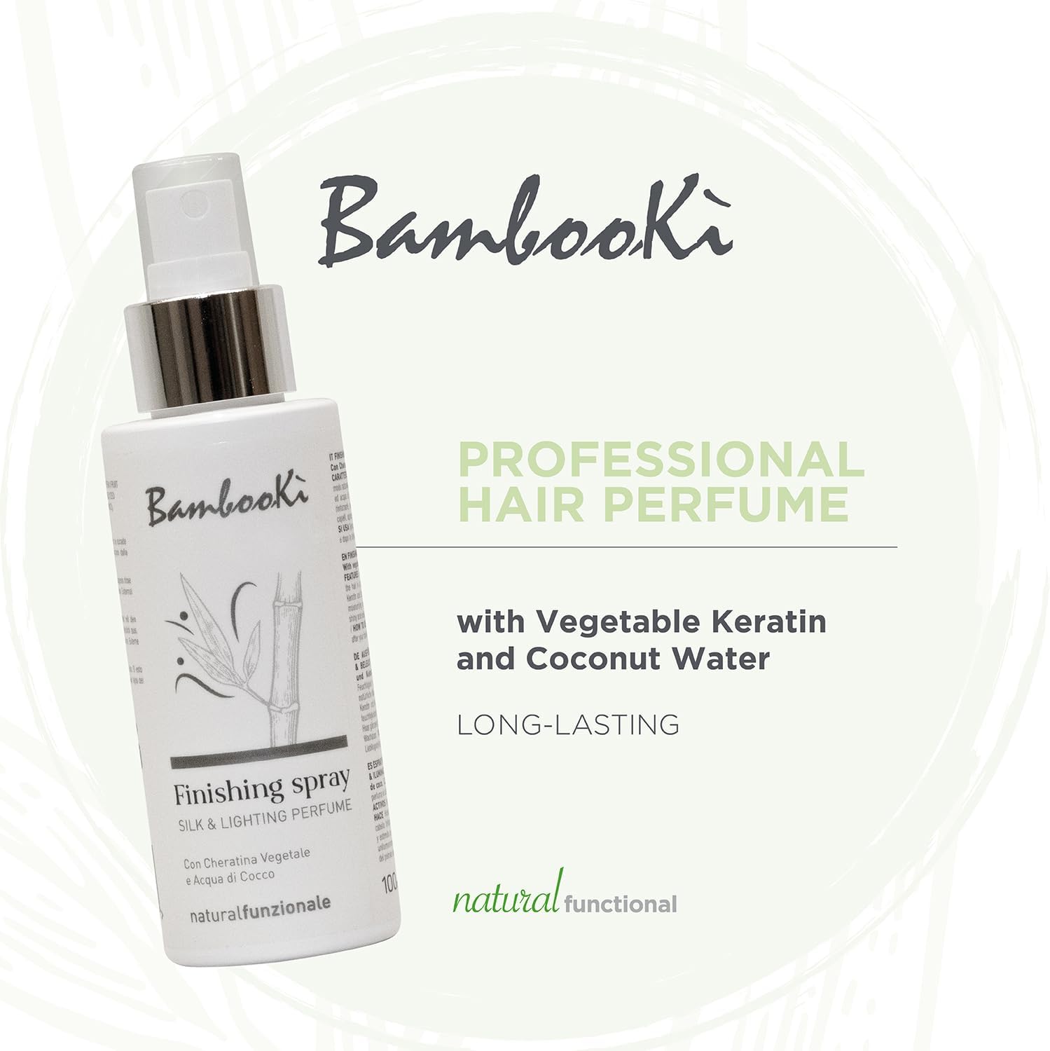 BambooKì - Silk & Lightning - 100ml - brume cheveux à la kératine végétale, eau de coco, parfum longue tenue