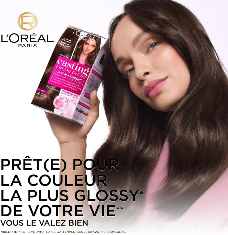 L'Oréal Paris - Casting Crème Gloss - soin sans ammoniaque, Noir Profond