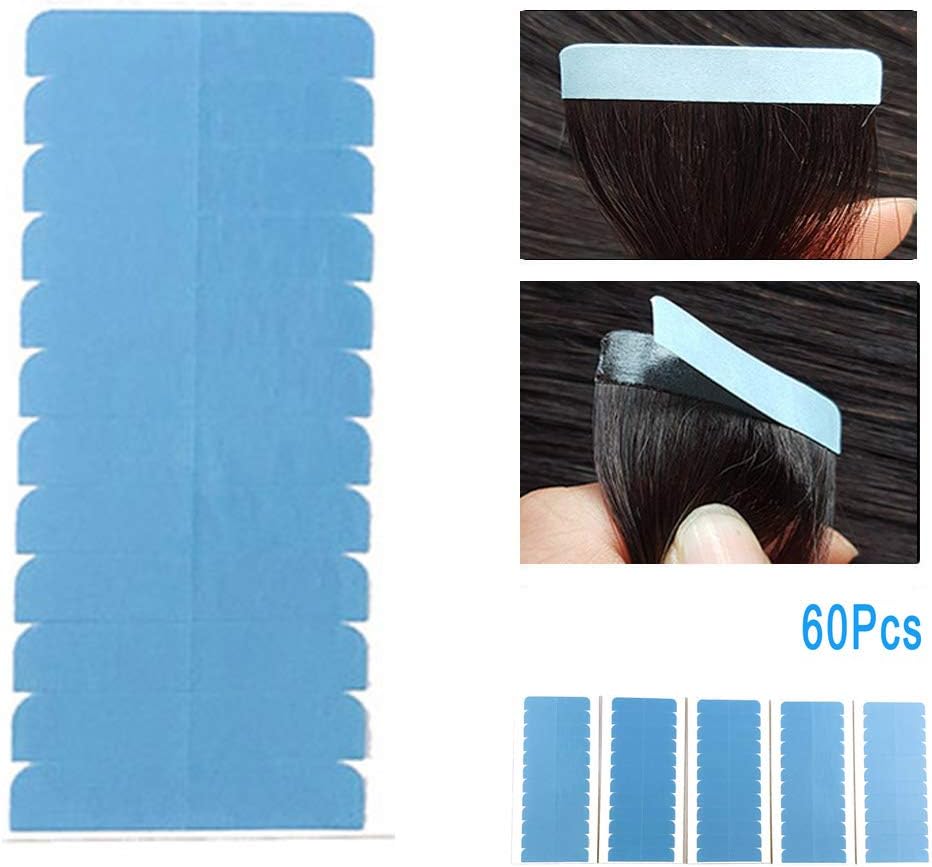 ShowJarlly - ruban extension cheveux - 60 pièces - double face adhésif