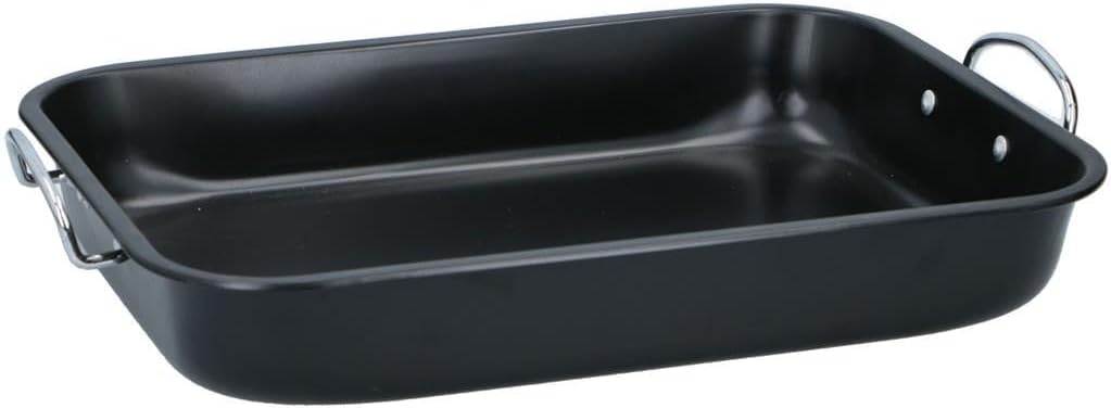 Alpina - Plat à four rectangulaire 39x29x6 cm - Métal noir