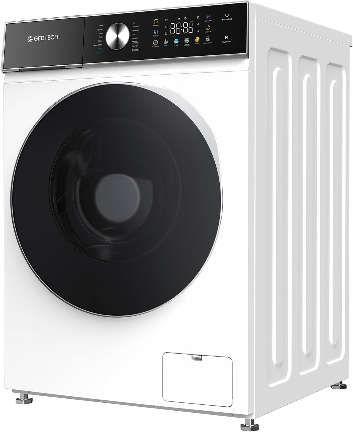 GEDTECH - Lave-linge frontal 9Kg LED - 1400tr/mn, 16 programmes, éco GLLPS91400WH