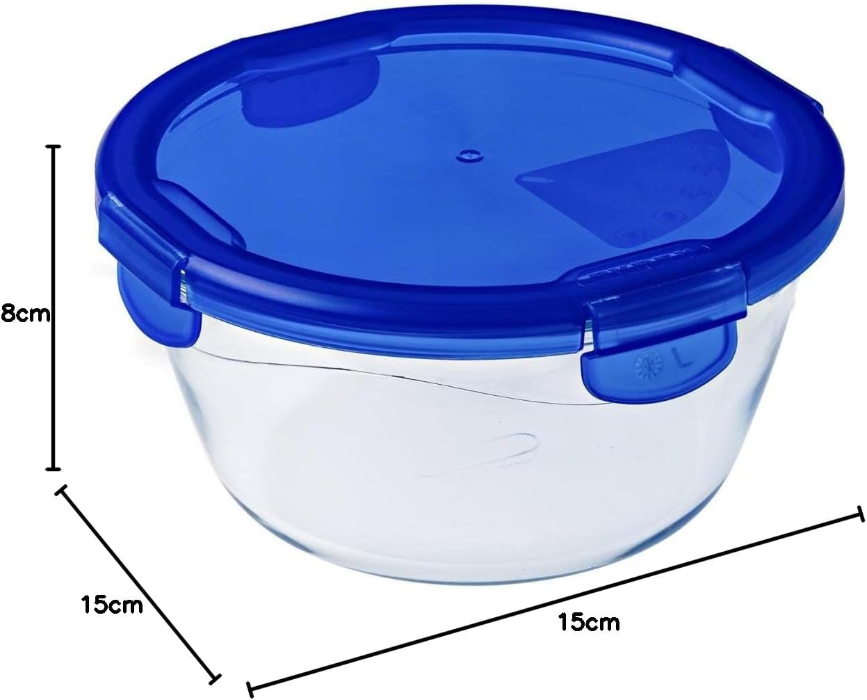 Pyrex - Cook & Go - boîte ronde 15 cm - verre, couvercle hermétique