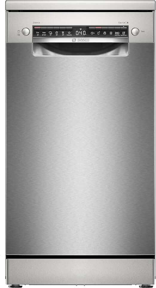 Bosch - Série 4 - 45 cm - Lave-vaisselle compact, inox anti-traces SPS4EMI61E