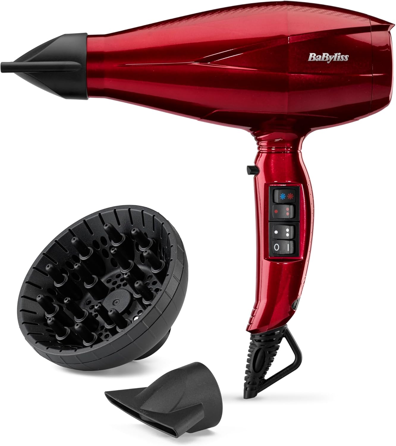 BaByliss - Pro Digital sèche-cheveux, 2200W, ionique, 3/4 vitesses, 6001DE