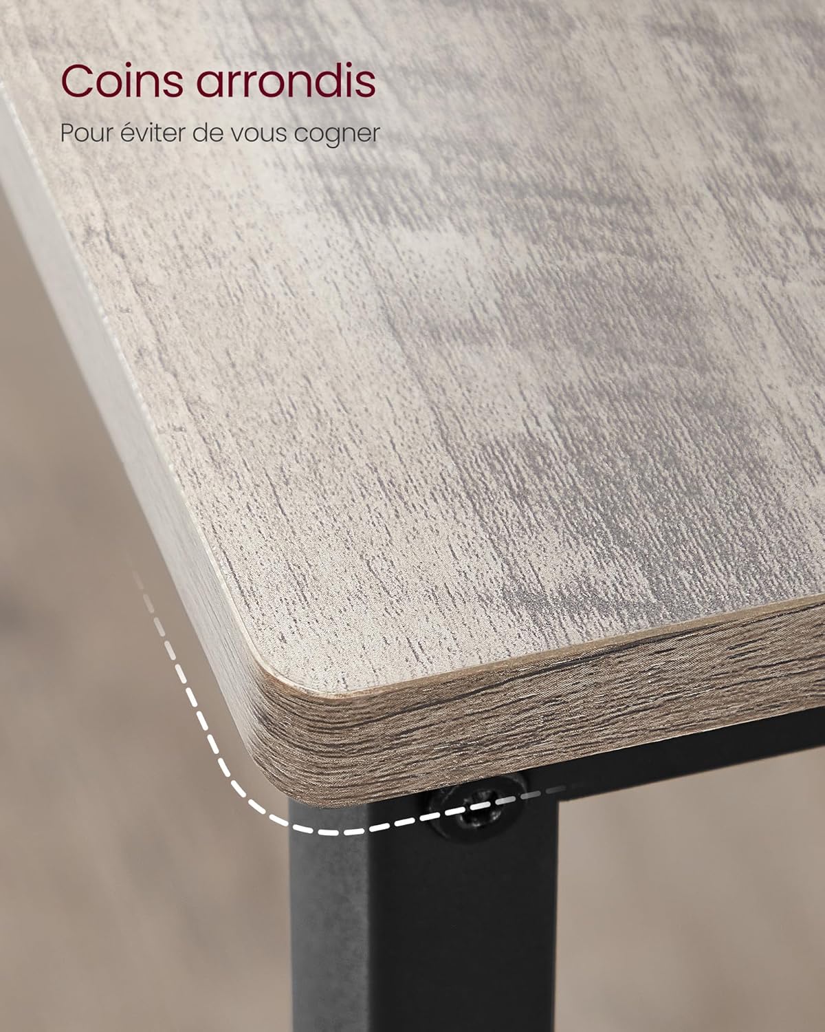 VASAGLE - îlot de cuisine industriel, 60x120x90 cm, 3 étages, KKI001B02