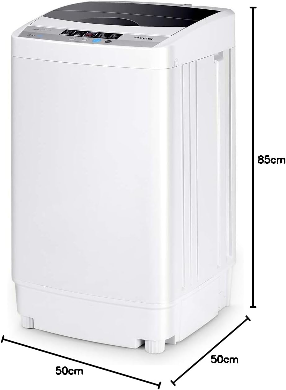 GOPLUS - lave-linge série - 50x50x85 cm - 4,5kg, 10 programmes, LED