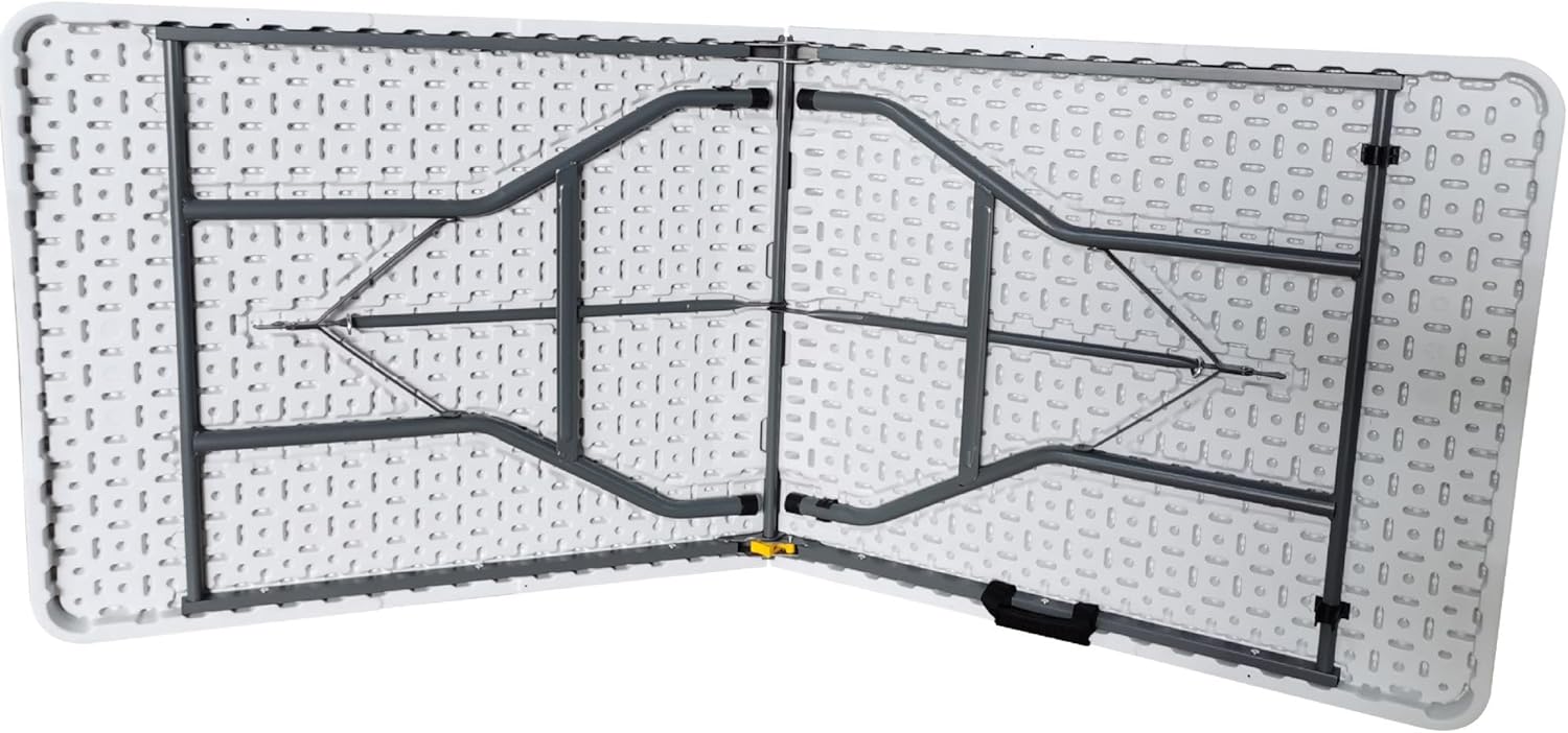 WERKA PRO - Table pliante blanche 95x75x9 cm ultra résistante et pratique