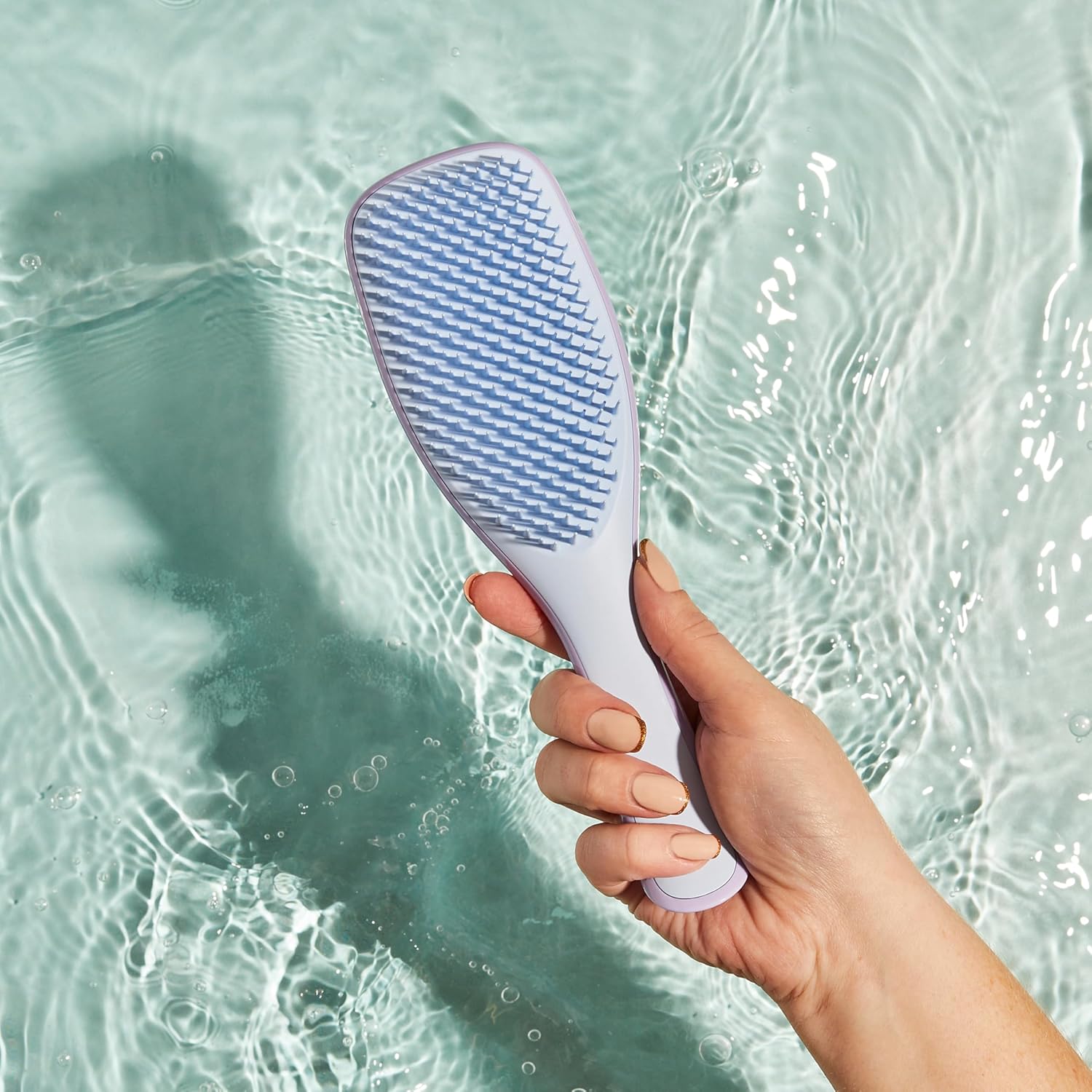 Tangle Teezer - Ultimate Detangler - Picots 2 niveaux, démêle secs/mouillés, réduit casse, tous cheveux, lilas bleu