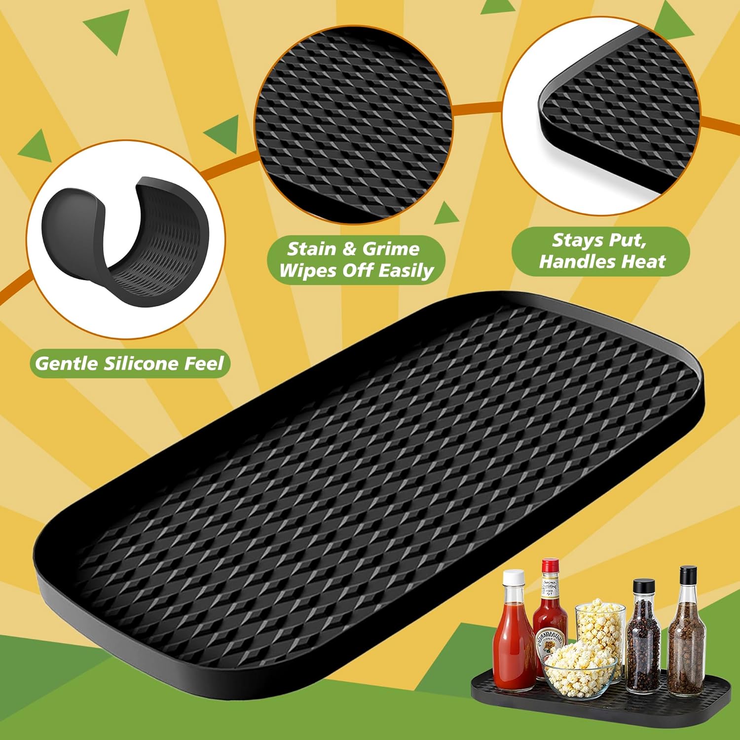 Accessoire friteuse à air silicone, 9,5-10,4L, réutilisable, AF400EU AF500EU AF451EU DZ401