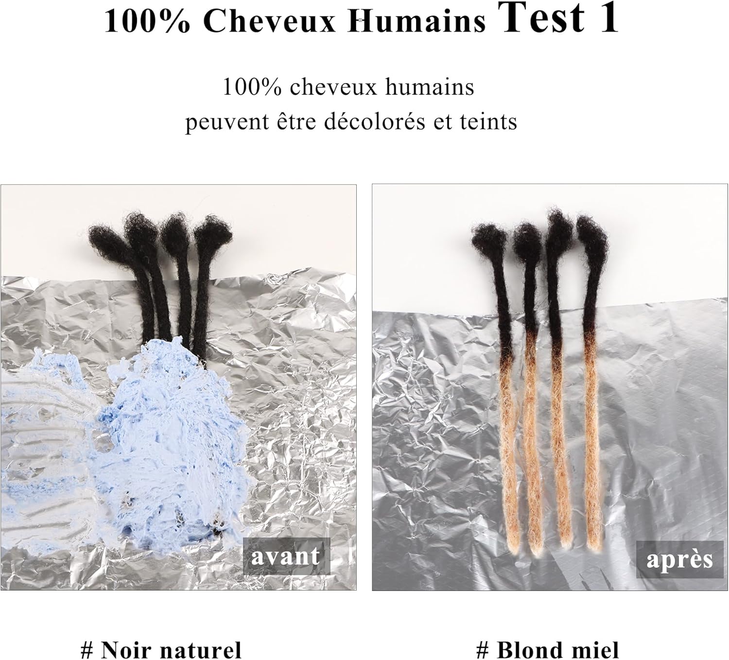 Extension cheveux naturels afro kinky, 14 pouces, 1 paquet, noir