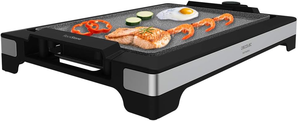 Cecotec - Tasty & Grill 2000 - inox, 2000W, antiadhésive, 5 niveaux, lavable - 3094