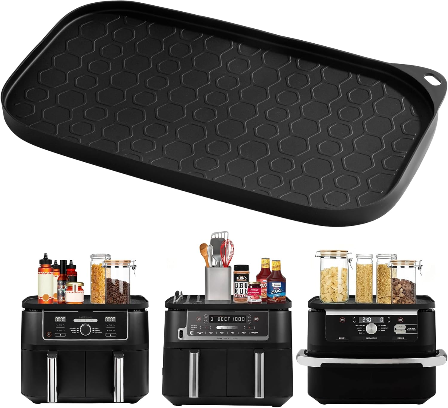 Tapis silicone air fryer - grande capacité - 9,5L-10,4L - antiadhésif résistant - AF500EU AF400EU AF451EU DZ401