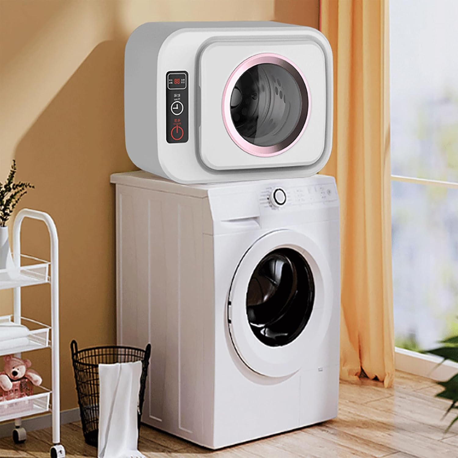 ERICAT - sèche-linge portable LCD, mini tambour inox, 3 modes, compact