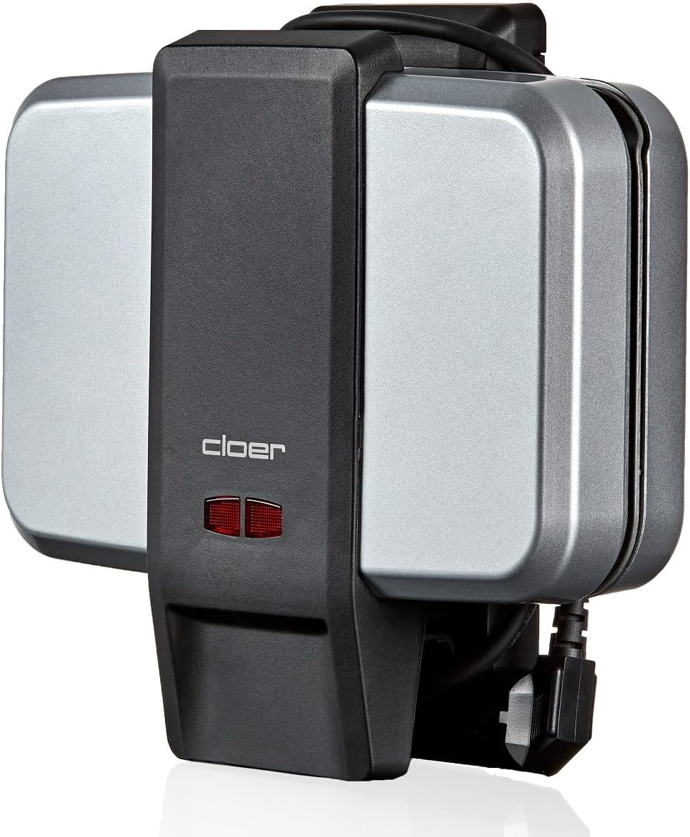 Cloer - 6119 - 4 gaufres 6x11 cm - 600W, poignée 3 niveaux, compact