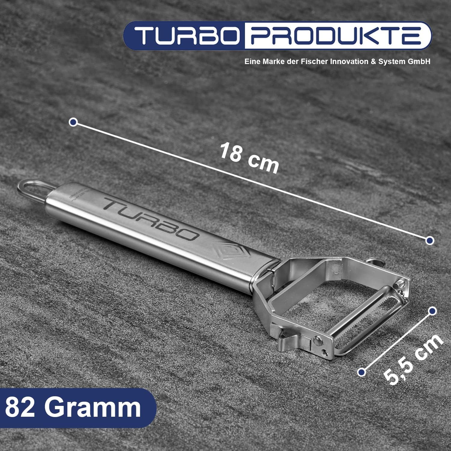 Éplucheur inox - lame pendulaire 3en1 - ambidextre fruits légumes
