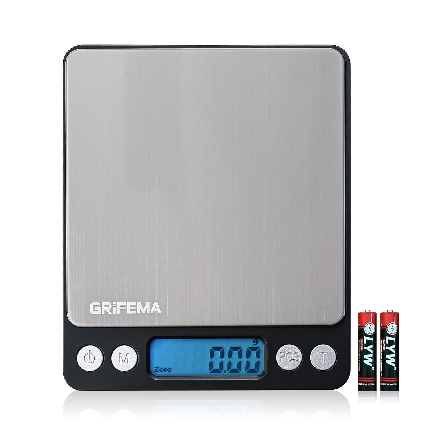 Grifema - GA2003 - 10x10cm - balance cuisine, précision 0,01g, tare, LCD
