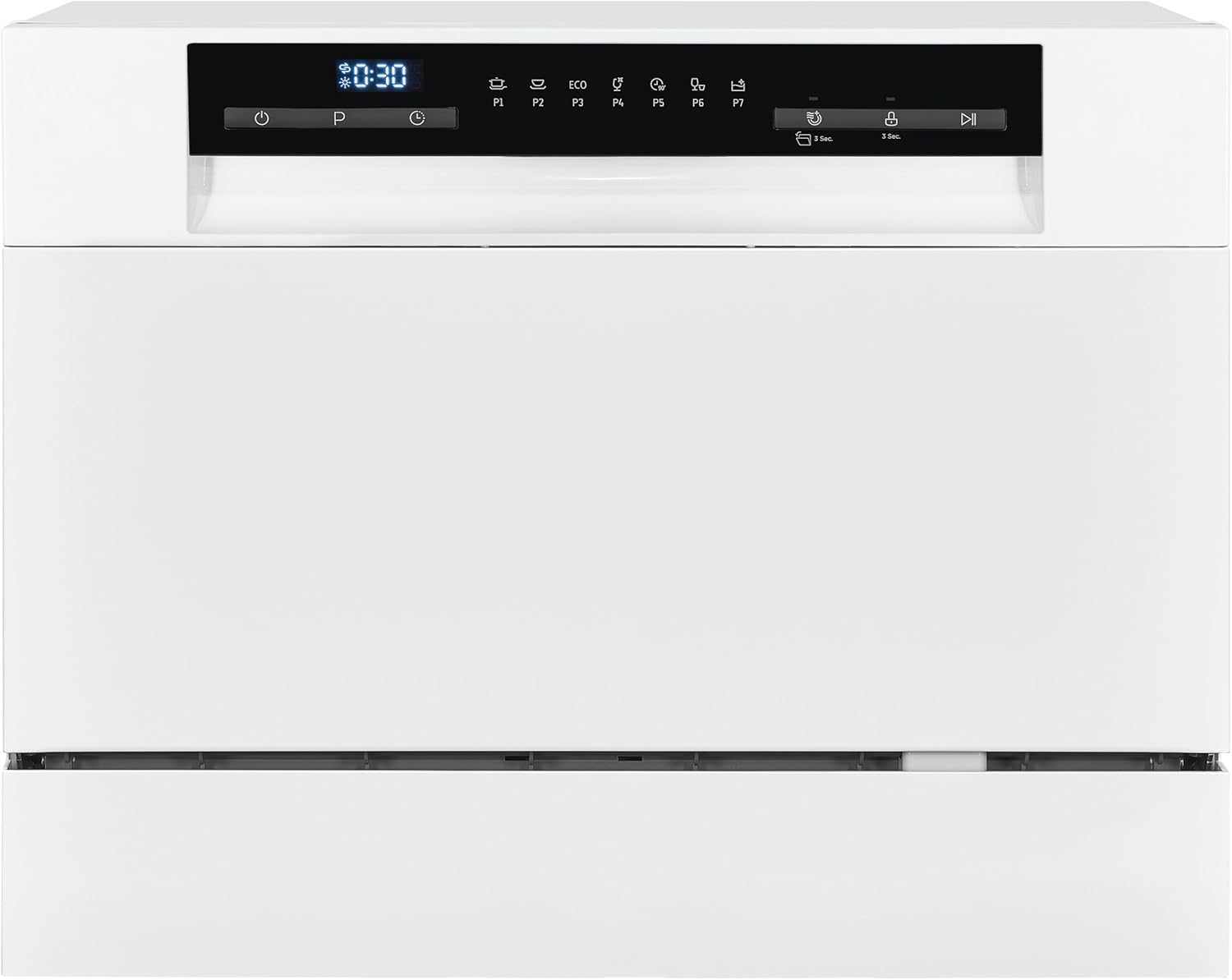Exquisit - lave-vaisselle GSP206-030D - 55cm - 6 couverts, 7 programmes, départ différé, panier à couverts, blanc, GSP20