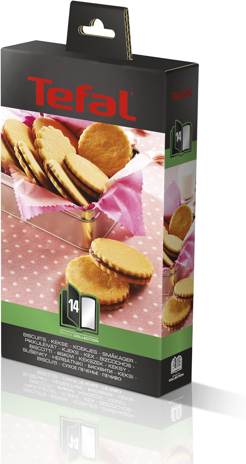 Tefal - Snack Collection - 2 plaques biscuits, livre recettes - XA801412