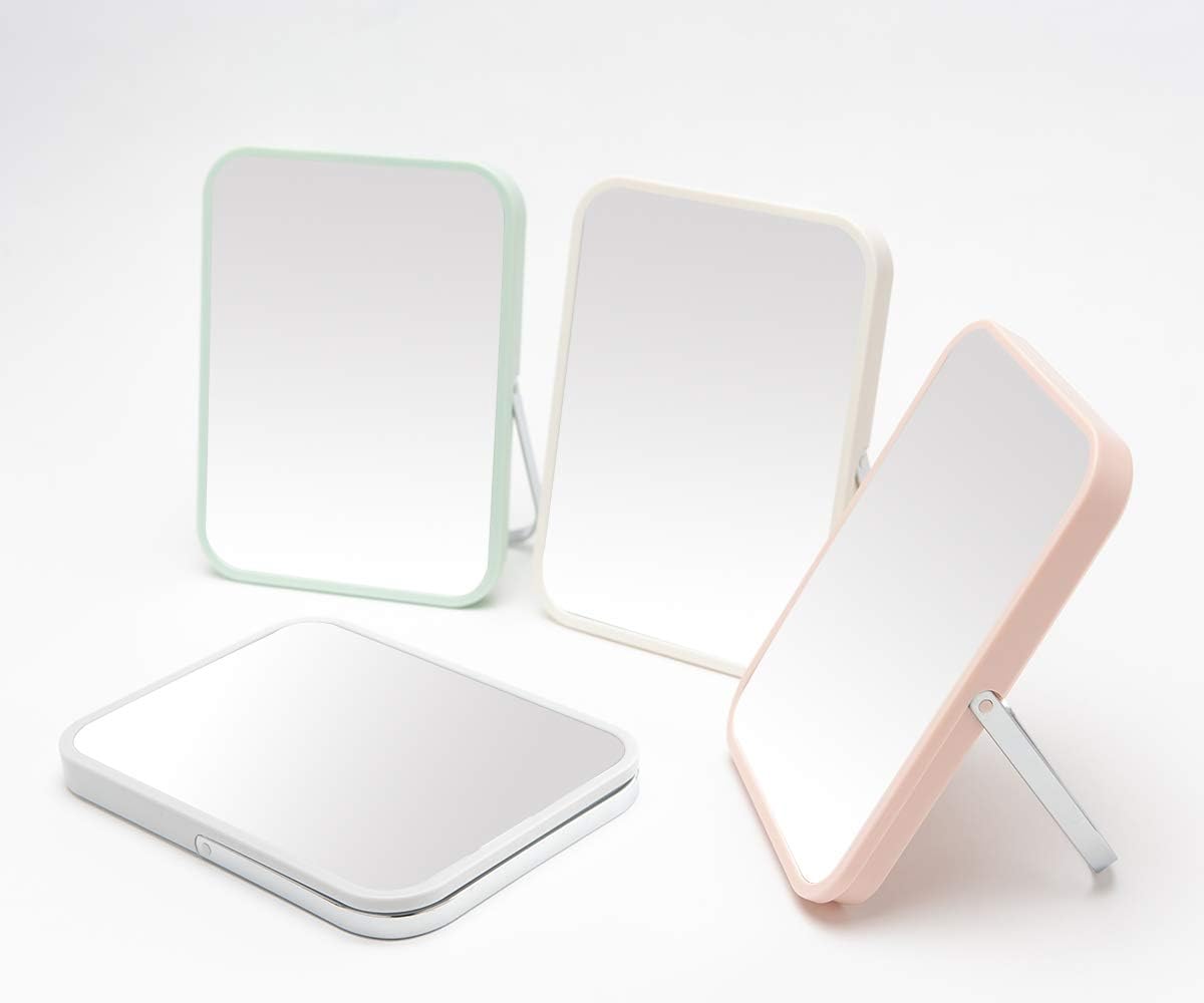 YEAKE - miroir de table portable 20,3 cm - métal, orientable 90°