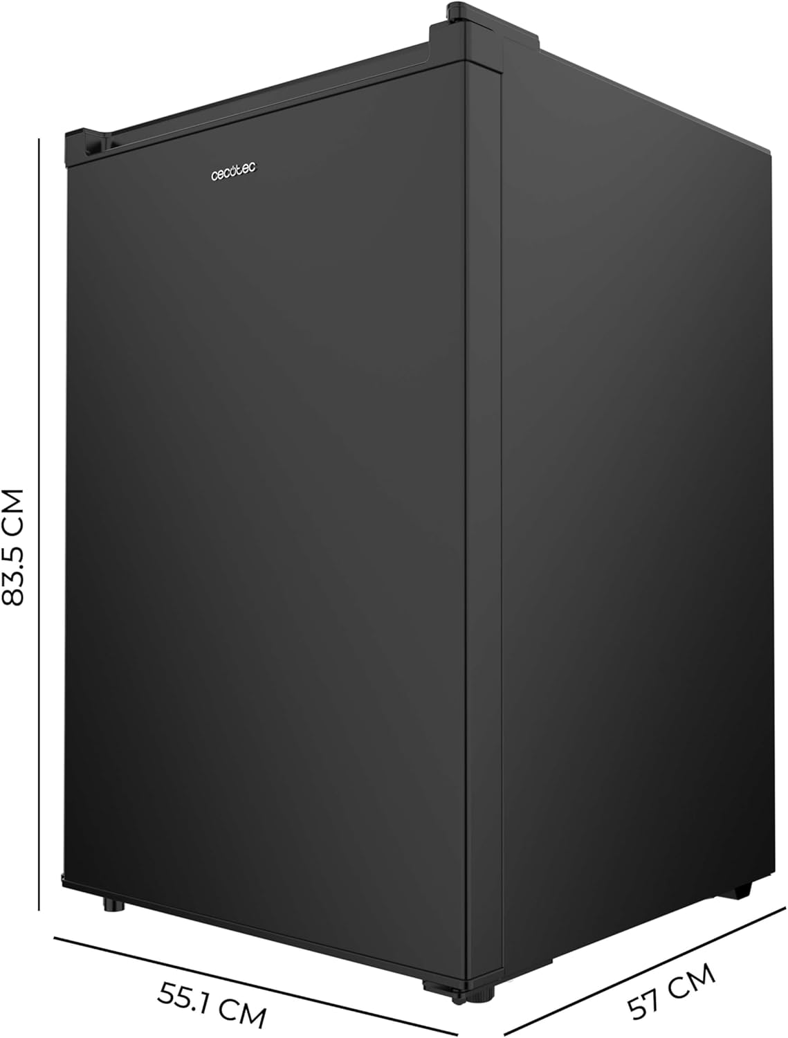 Cecotec - Bolero CoolMarket TT - 133L - porte réversible, LED, dégivrage auto