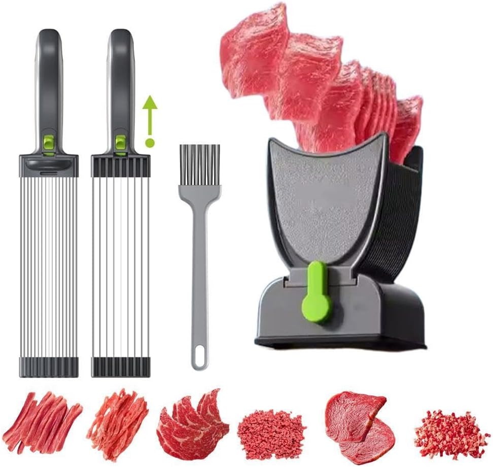 Trancheuse à Viande Manuelle - inox - compacte - découpe précise