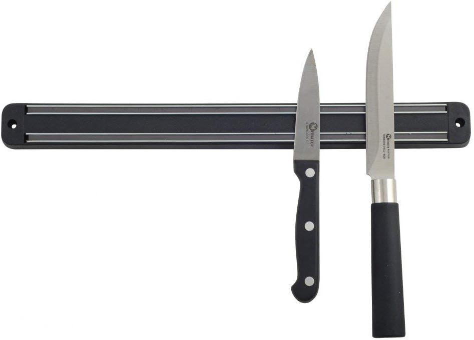 Metaltex - Magnetika - support mural double bande - fixation incluse, argent