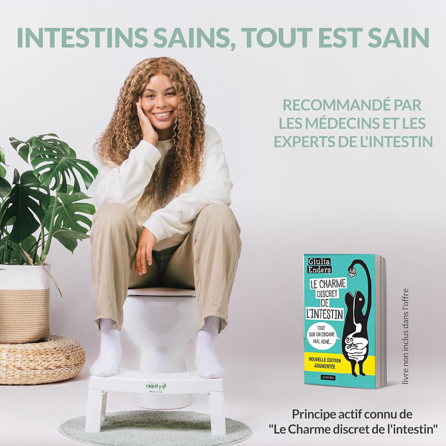 Hey Nature - HOCA Mobile - tabouret WC pliable adulte, anti-hémorroïdes, constipation