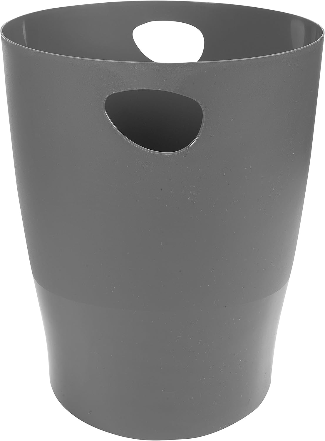 Exacompta - corbeille à papier Ecobin 15L, avec poignées, gris souris, 26,3x26,3x33,5cm - 45307D