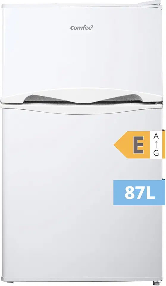 COMFEE' - réfrigérateur sous plan 87L - étagères amovibles, porte réversible, éclairage, thermostat réglable - RCT87WH2(