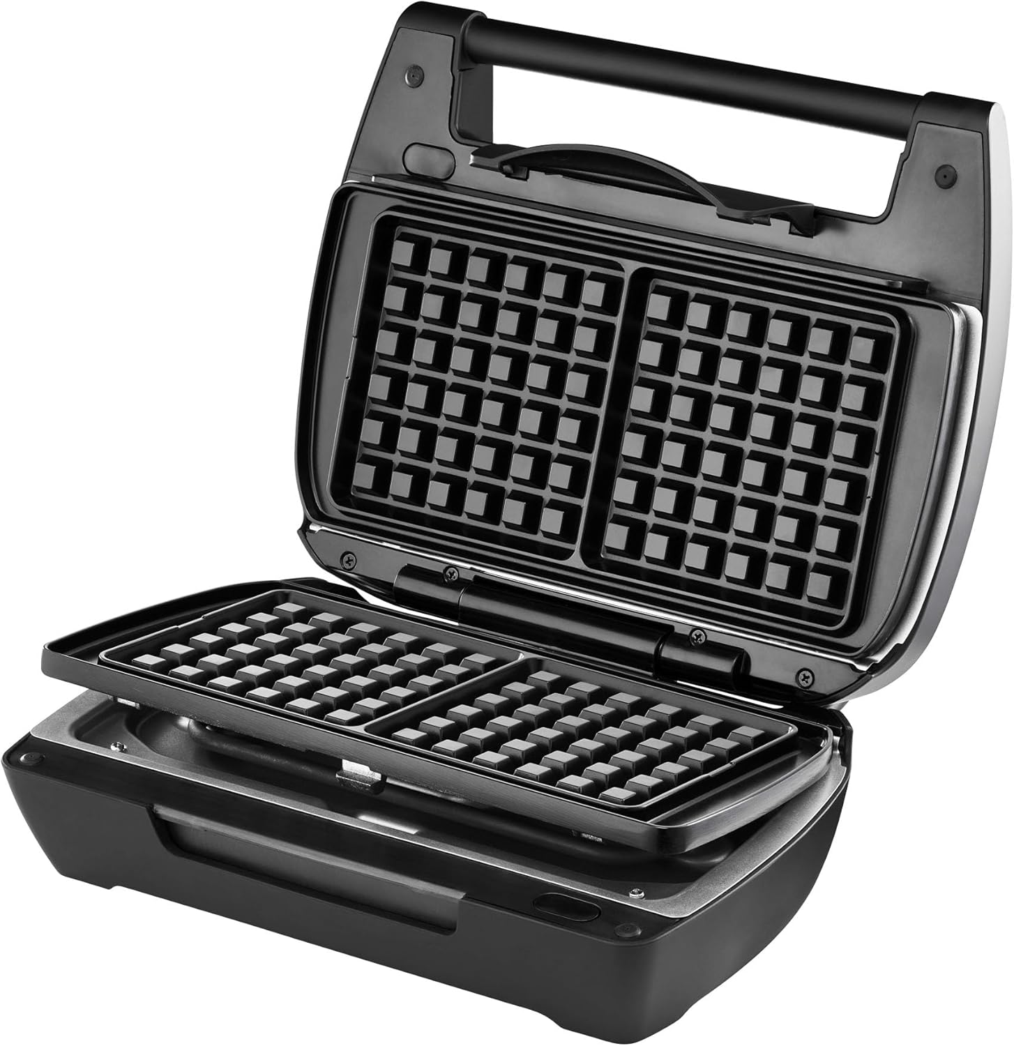 LAGRANGE - Gaufrier Mini Maxi - 120x120mm - 900W, multifonction, plaques faciles à nettoyer, 028662