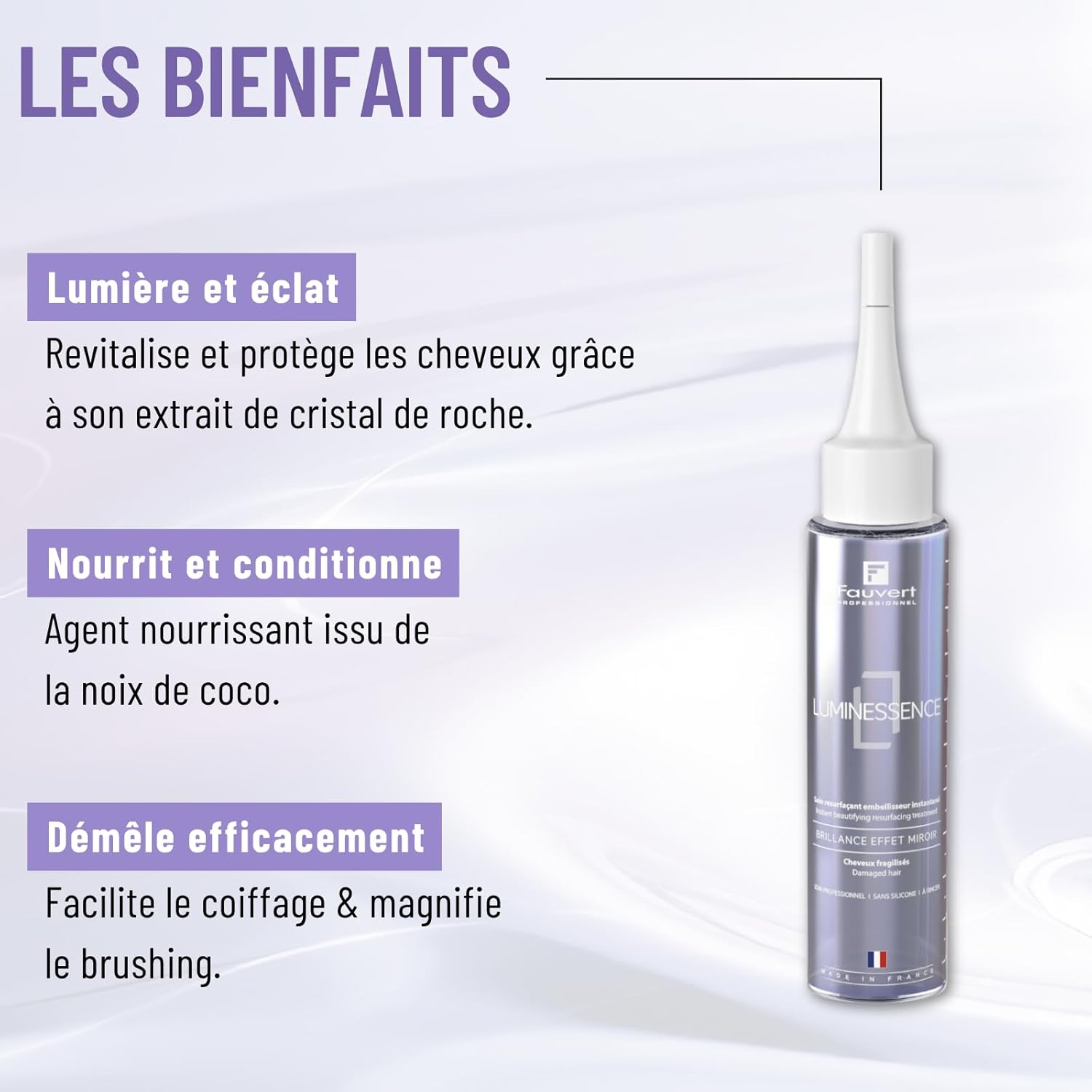 Fauvert Professionnel - Luminessence Soin Concentré - 100ml - Soin resurfaçant intensif, brillance miroir