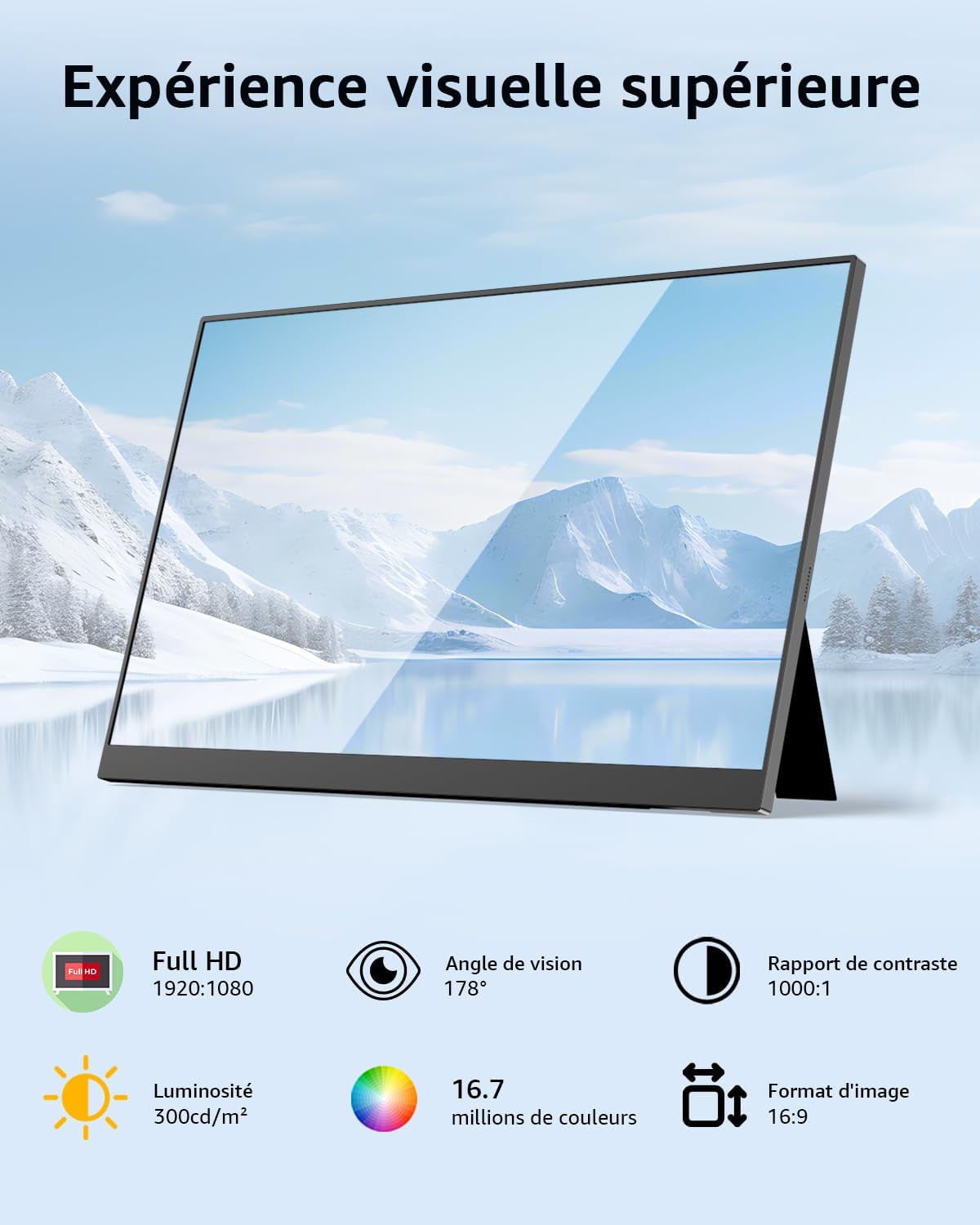 Yodoit - Écran portable série FHD - 15.6