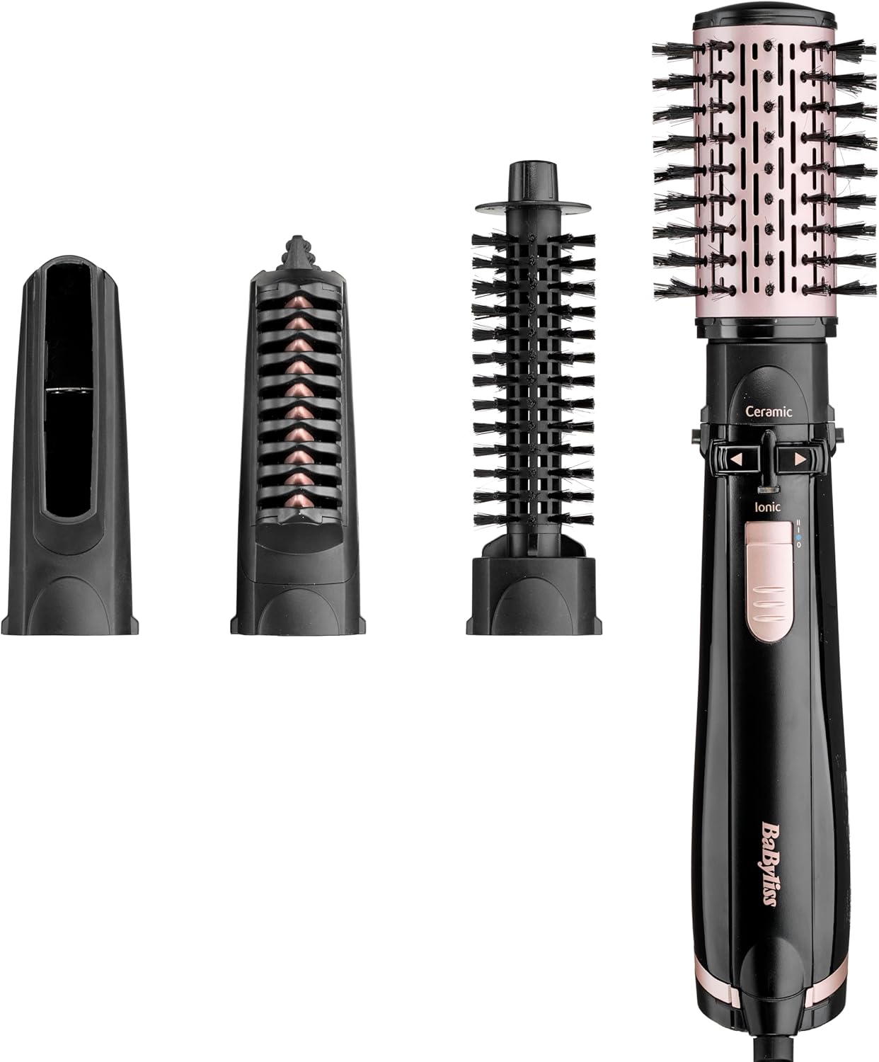 BaByliss - Brosse soufflante Dry Straighten Style - 4 accessoires - Fonction ionique - AS200E
