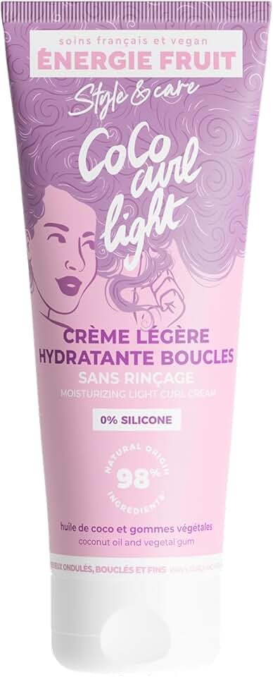 Energie Fruit - Crème Coiffante 200ML - hydratation, boucles, anti-frisottis, 98% naturel