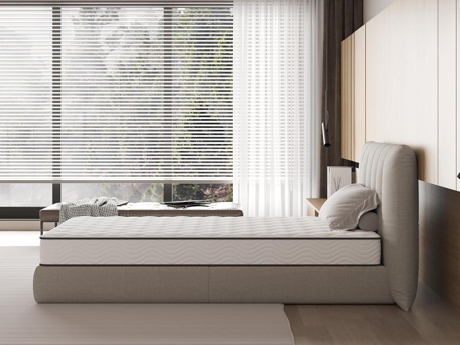 Matelas mousse - Lot de 2 - 90x190x14 cm - moelleux, respirant, confortable