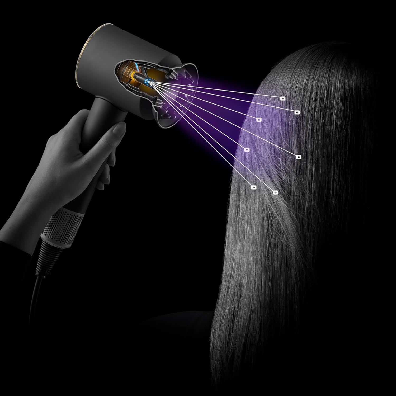 Dyson - Supersonic Nural - compact - sèche-cheveux cheveux bouclés
