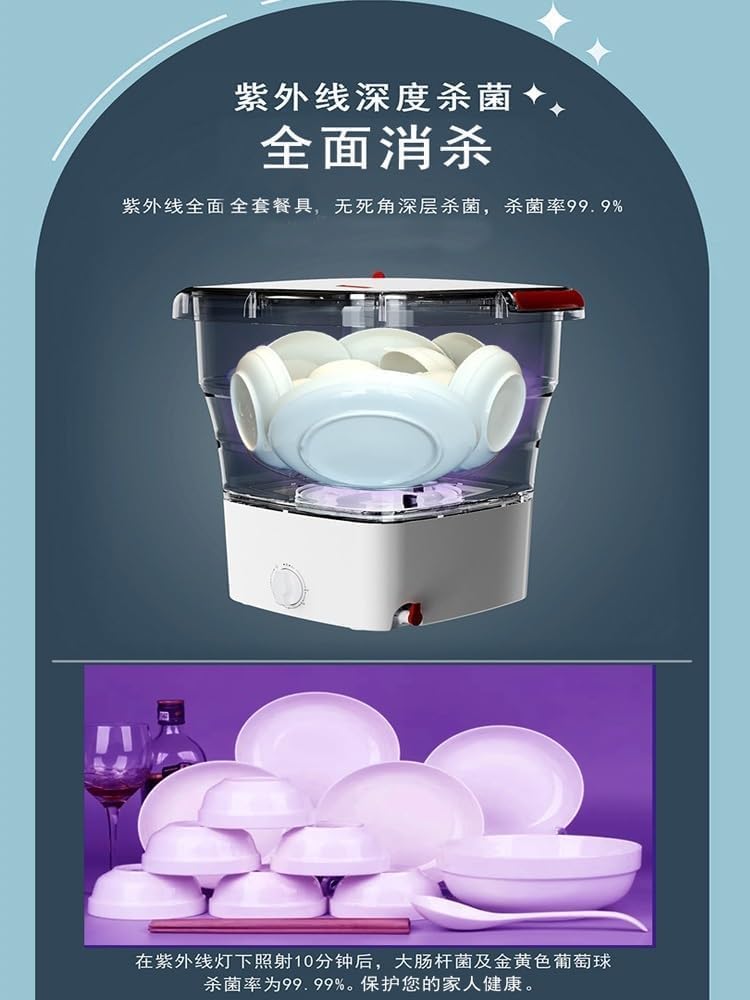 Lave-vaisselle portable pliable - compact - sans installation, idéal maison/appartement/camping-car