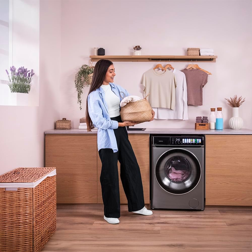 Cecotec - lave-linge frontale série - 60x85x56 cm - 8 kg, 1200 trs/min