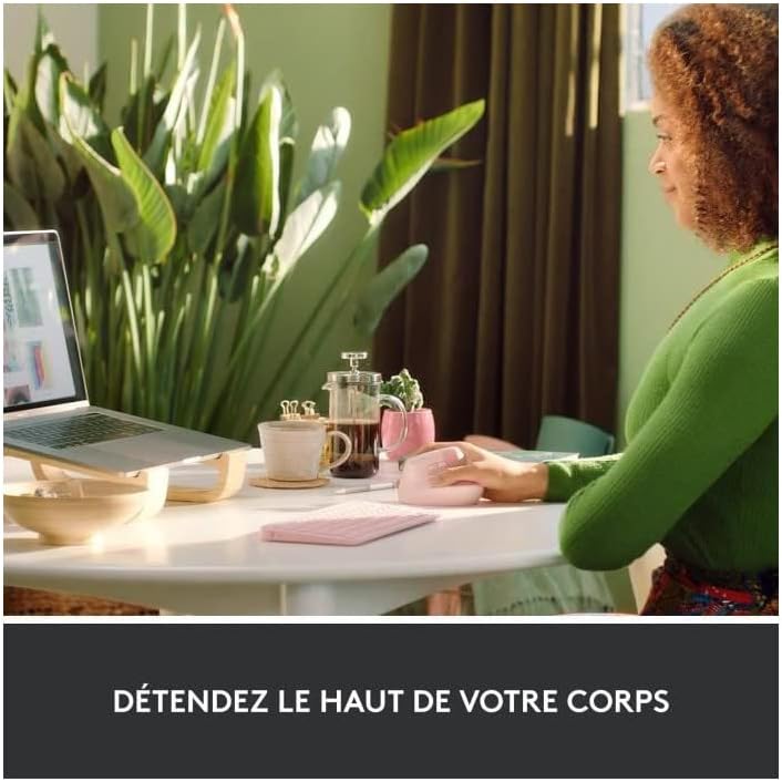 Logitech - Lift - Souris verticale compacte - sans fil, Bluetooth, 4 boutons