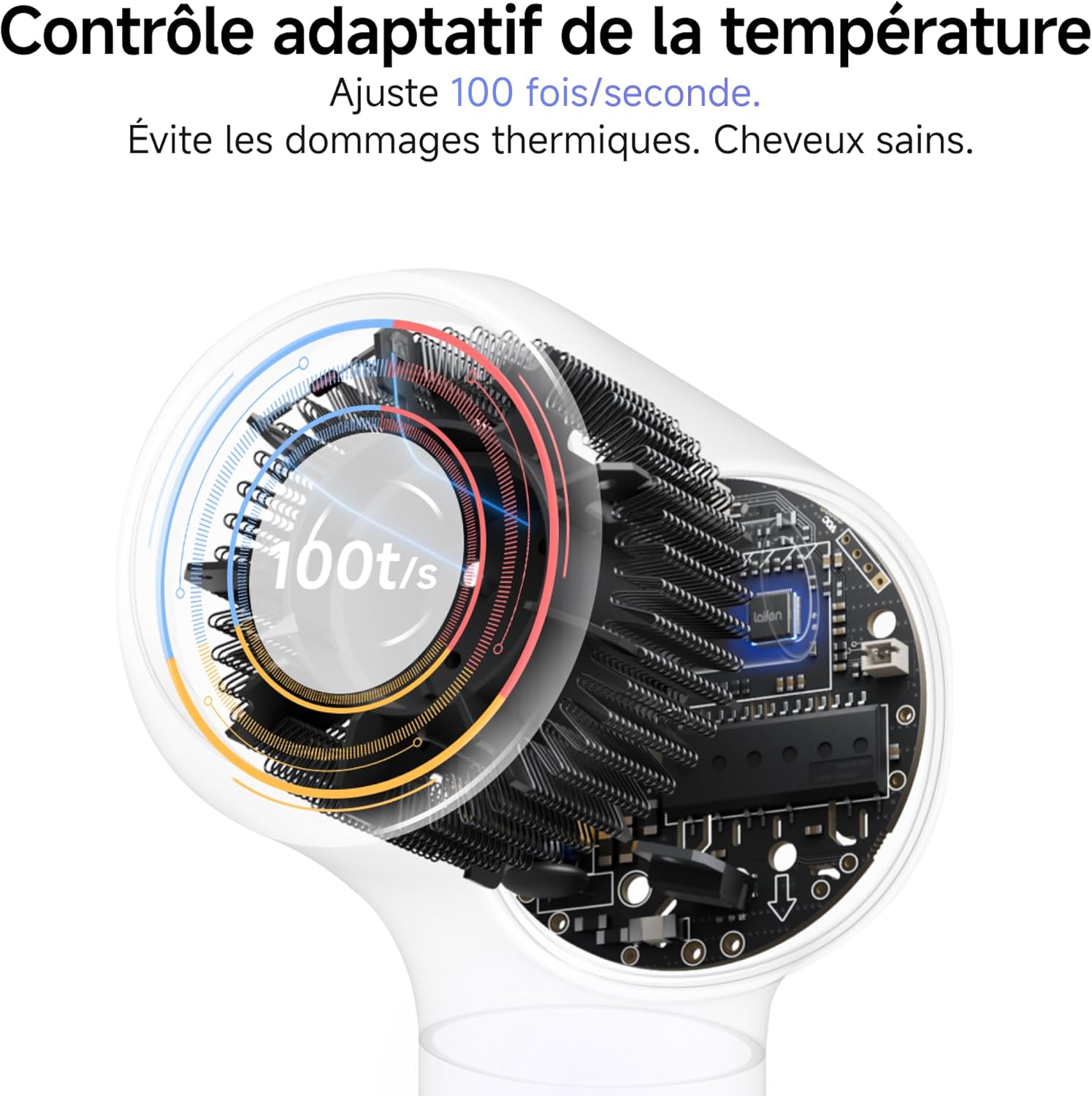 Laifen - Neo - 390g - sèche-cheveux ionique, brushless, 59dB, 2 buses