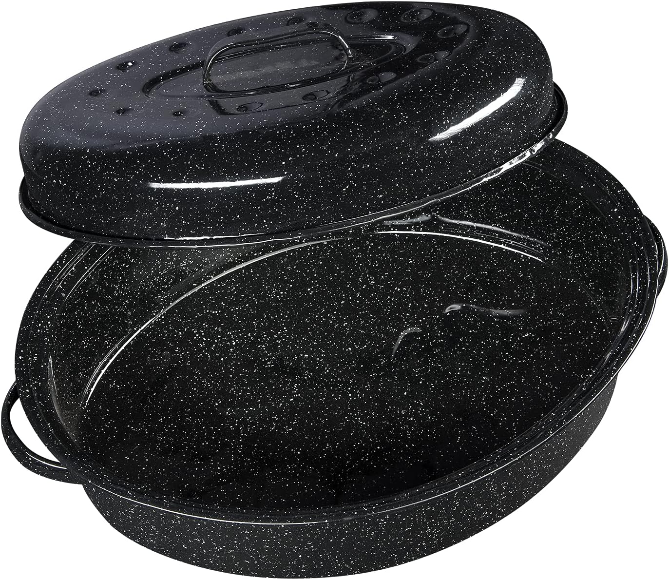 Graniteware - Cocotte Roaster émaillée 8L - légère, grand format