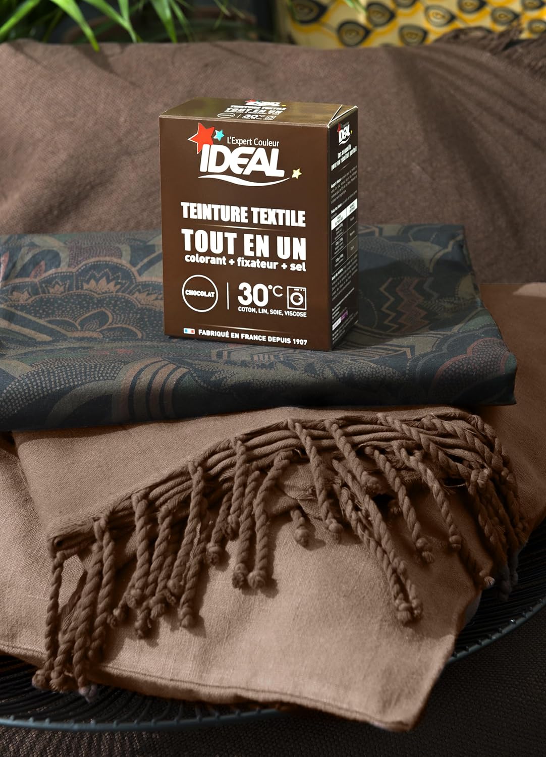 Ideal - Teinture Textile Tout en Un - 350g - coloris chocolat