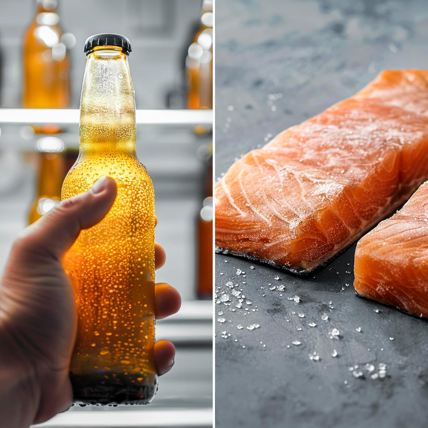 Cecotec - Bolero CoolMarket Combi F2D - 185x59,5cm - 395L, Inverter, No Frost, Black Glass F2D395