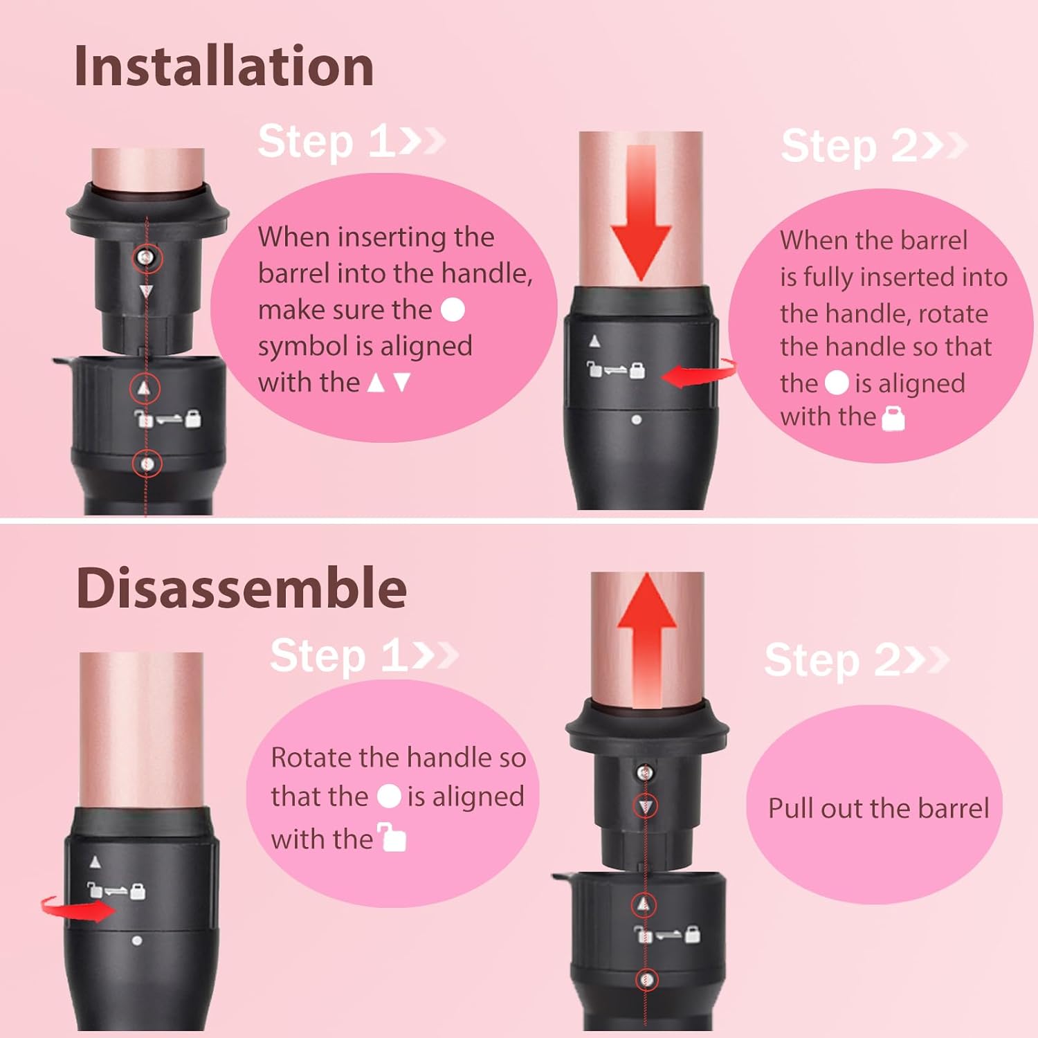 Boucleur cheveux céramique 9-32mm, écran LCD, 3 en 1, grosses vagues