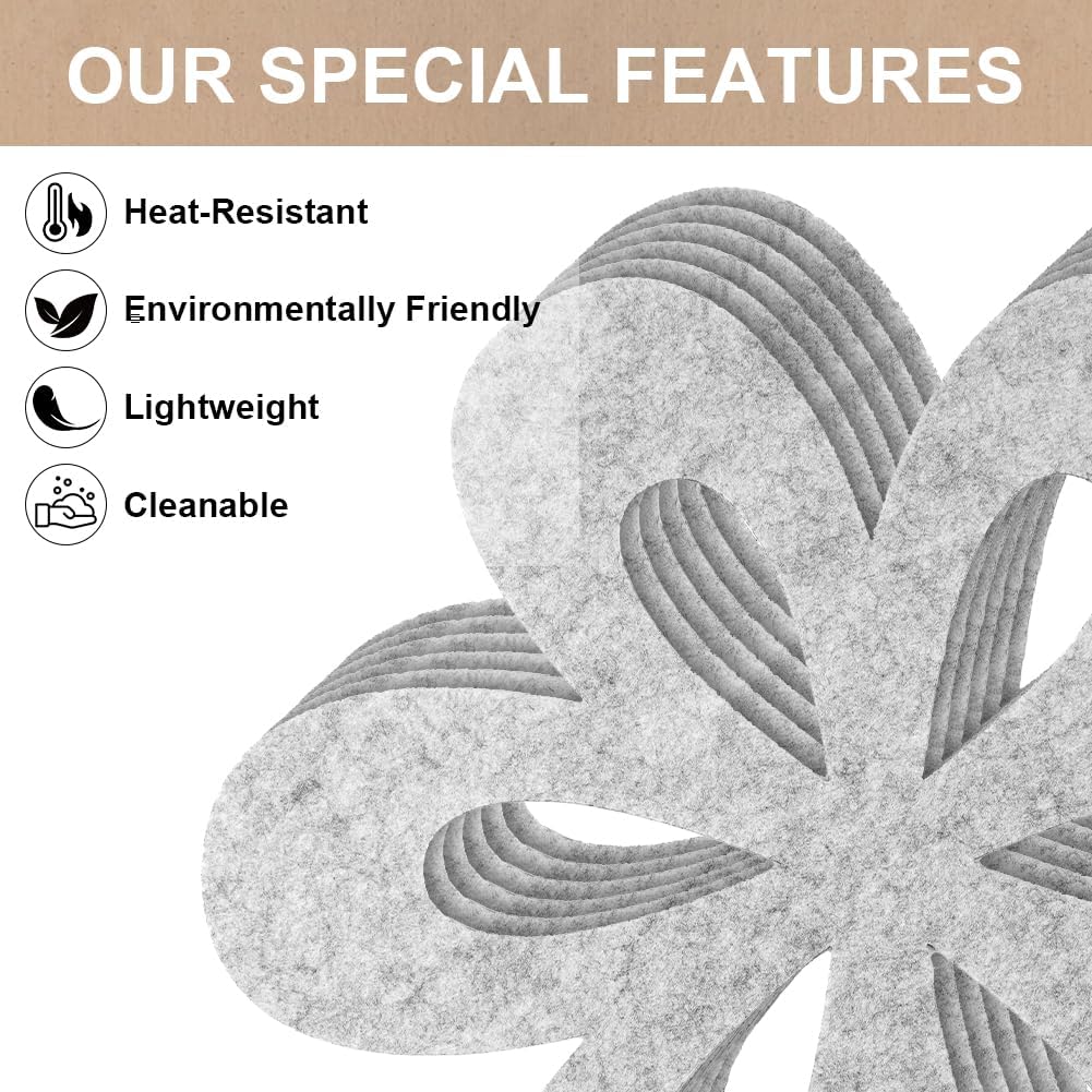 Flintronic - Protection casseroles 6 pièces 35,5 cm - coussinets anti-rayures premium