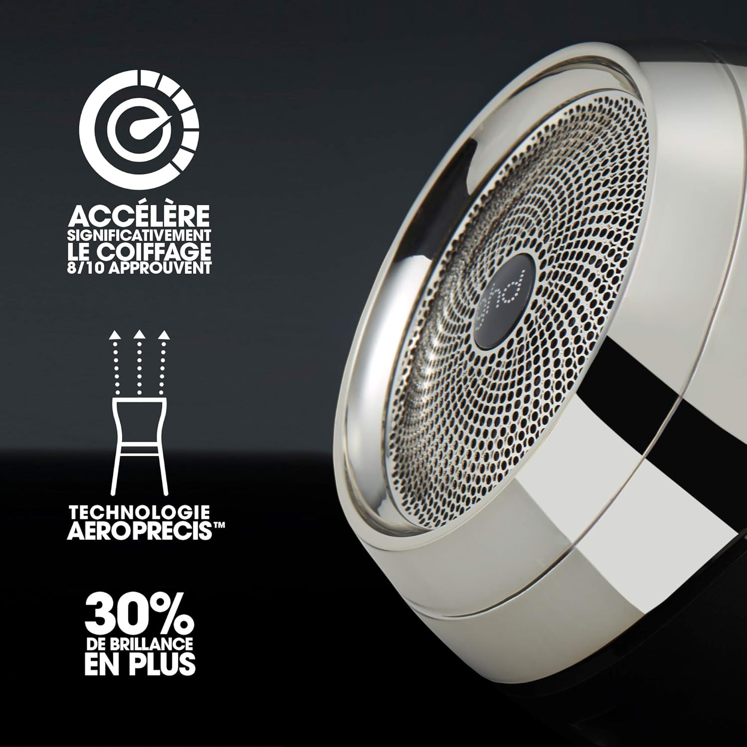 ghd - Helios - Sèche-cheveux professionnel puissant, anti-frisottis, brillance 30%