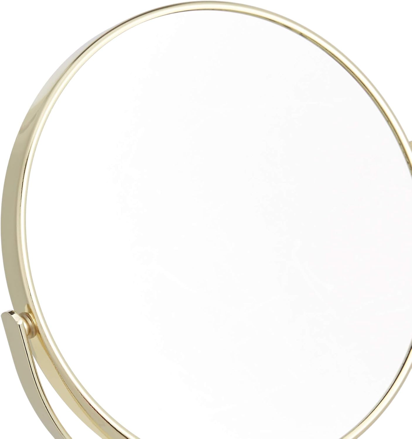 Amazon Basics - miroir de table rond, 18.3x12.5x30 cm, x1/x5, doré