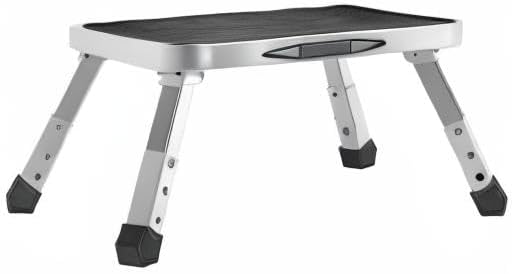 VEVOR - Marche pied pliable 1 marche, 3 hauteurs, 150kg, acier, antidérapant