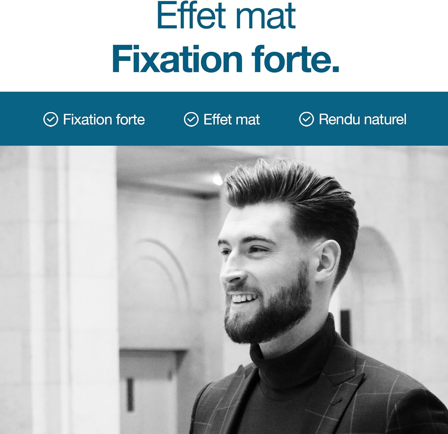 Sapiens - cire cheveux homme 80ml - effet mat, tenue longue, parfum mentholé